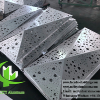 China 3D facade design 2mm aluminum perforated sheet for facade, cladding decoration 