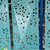 China 3D facade design 2mm aluminum perforated sheet for facade, cladding decoration 