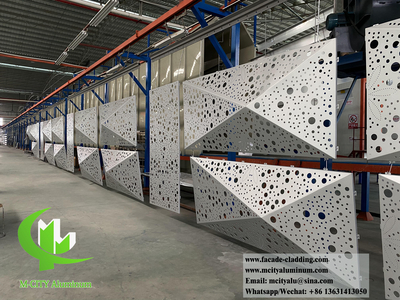 Guangdong, China Solid wall cladding metal facade 3D aluminium cladding panel for building metal screen 