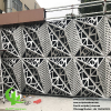 Guangdong, China Solid wall cladding aluminum panel 3D design PVDF sliver color with laser cut pattern