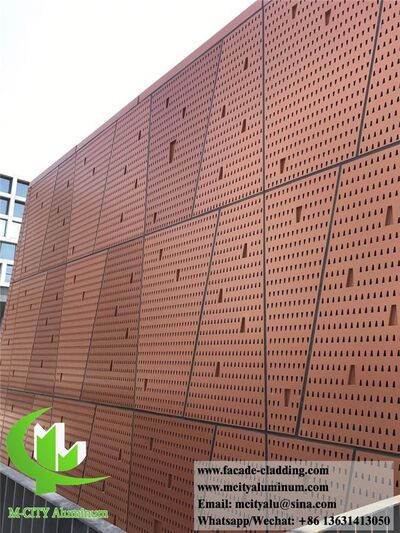 Foshan, China CNC cutting metal wall cladding solid aluminium facade panels PVDF 15 years warranty 
