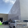 Foshan, China Perforated solid metal wall cladding aluminium facade panels powder coated white color