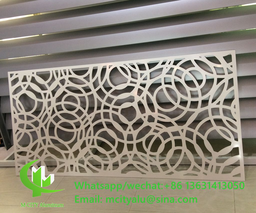 Decorative screen perforated aluminum sheet for interior decoration