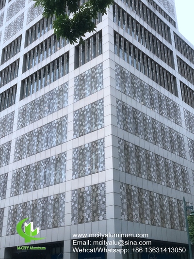 China CNC metal panels aluminum facades aluminum cladding metal screen for  exterior wall cladding