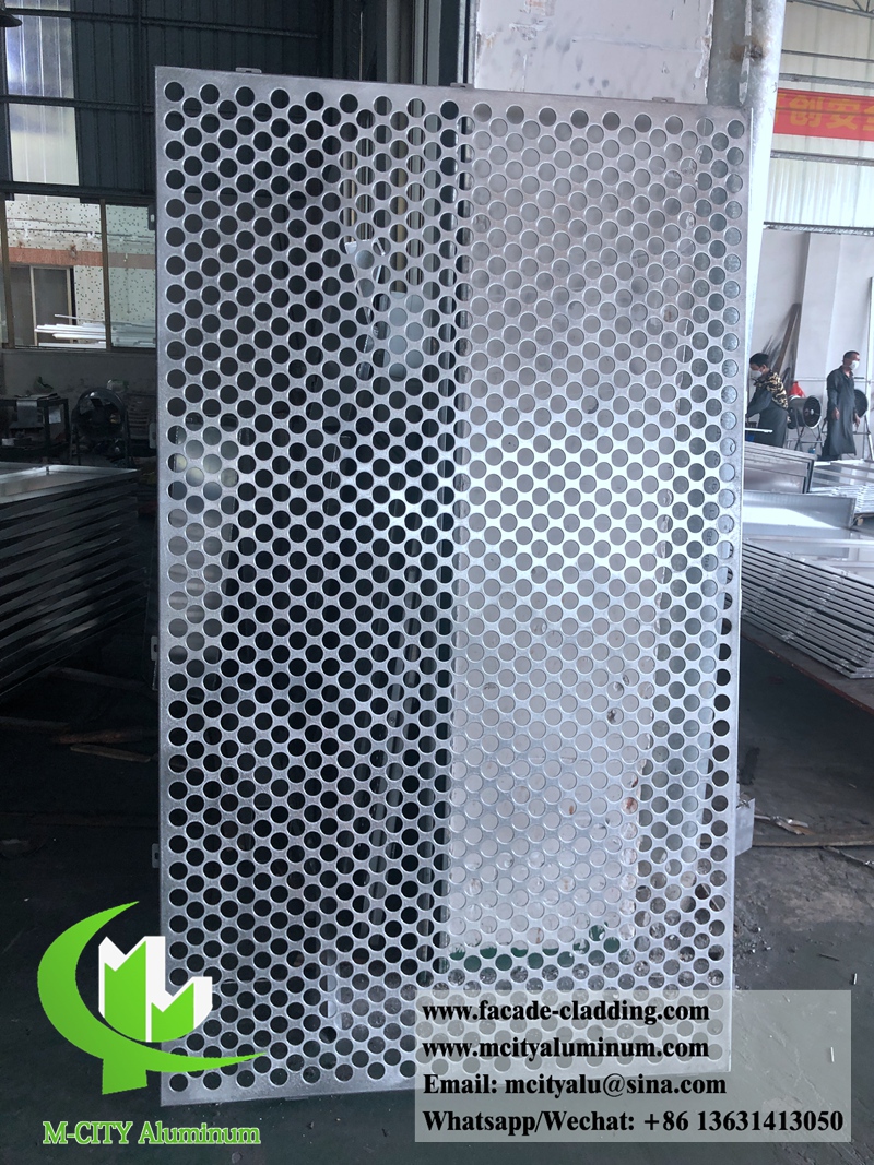 Perforated aluminium facade supplier in China PPG PVDF coating for external application
