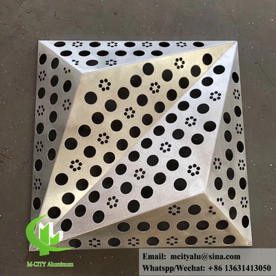 China Laser cut  aluminum facades aluminum cladding metal sheet exterior wall cladding