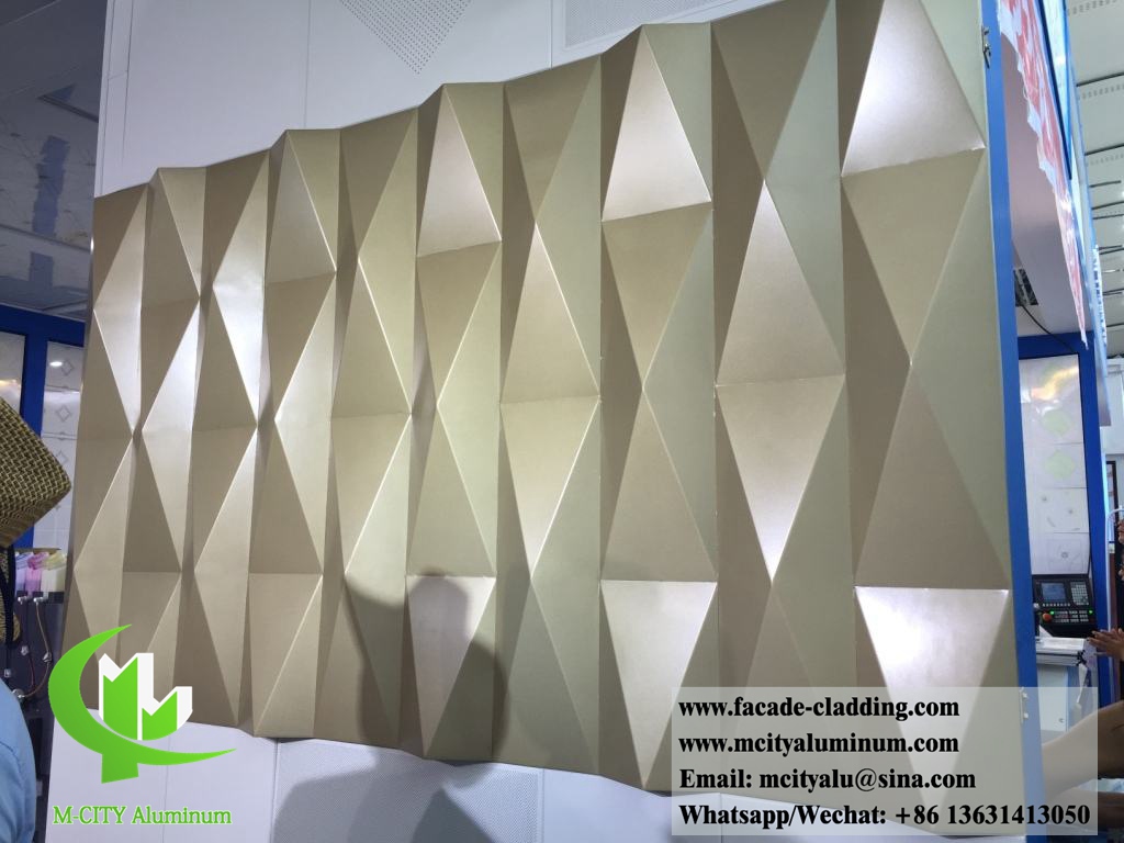 Metal facade design aluminium cladding panel for exteior wall clad 3D design