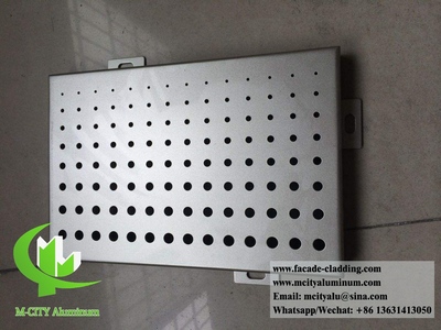 China Architectural metal facade material China supplier aluminum panels for wall cladding Powder coated finish