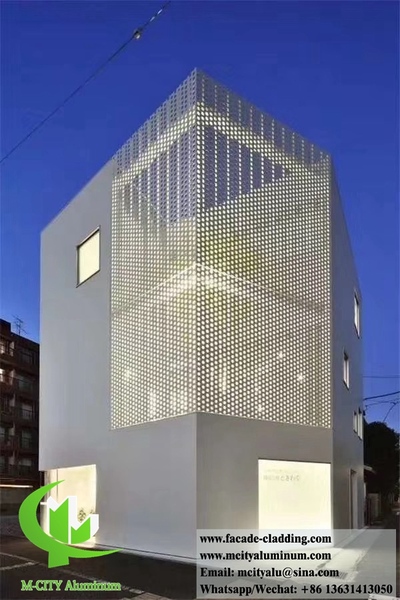China Metal screen aluminum cladding aluminium facades metal panel for wall cladding in foshan, China
