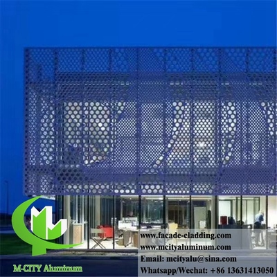 China Metal screen aluminum cladding aluminium facades metal panel for wall cladding in foshan, China