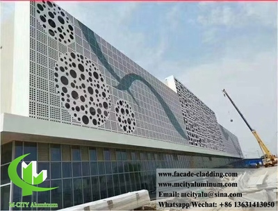 China Metal screen aluminum cladding aluminium facades metal panel for wall cladding in foshan, China