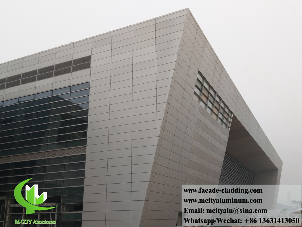 Metal screen aluminum panels for facade cladding exterior use PVDF finish durable