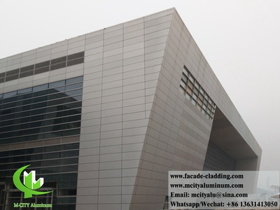 China Perforated aluminum panels for facade cladding exterior use PVDF finish durable