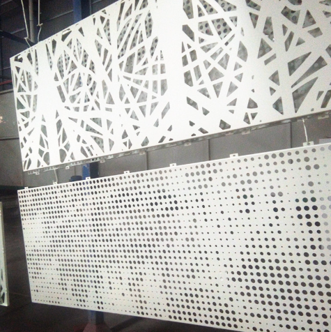 CNC aluminium facades metal panel for wall cladding with powder coated finish 4mm in China