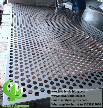 China CNC aluminium facades metal panel for wall cladding with powder coated finish 4mm in China