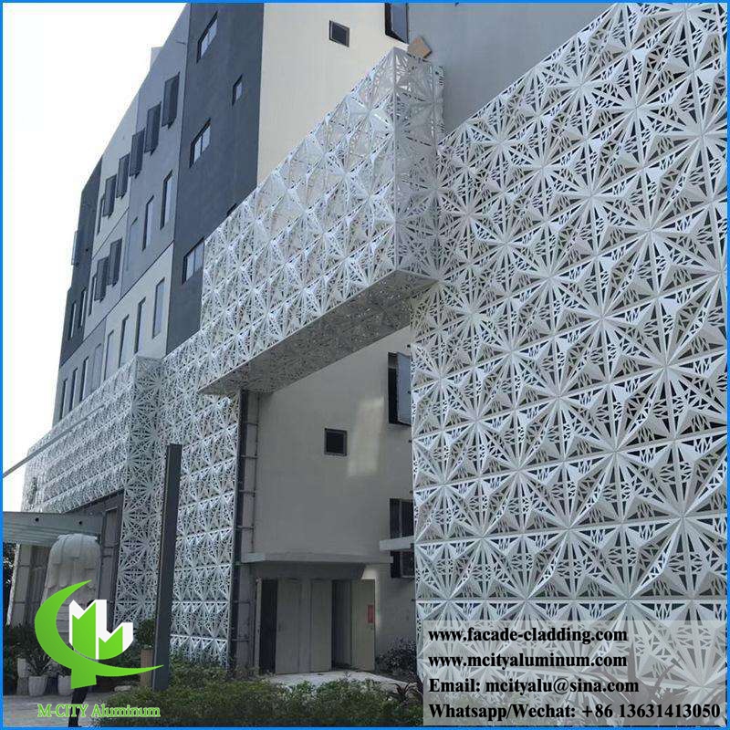 Architectural Aluminum Perforated screen 3mm powder coated aluminum panels
