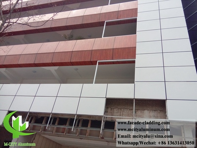 China Anti Rust metal facade aluminum solid cladding metal wall panels waterproof PPG finish