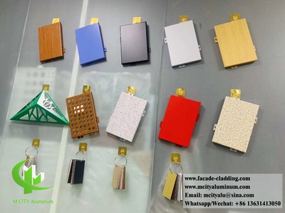 China Anti-rust metal wall cladding aluminum solid panel for facade external durable panels