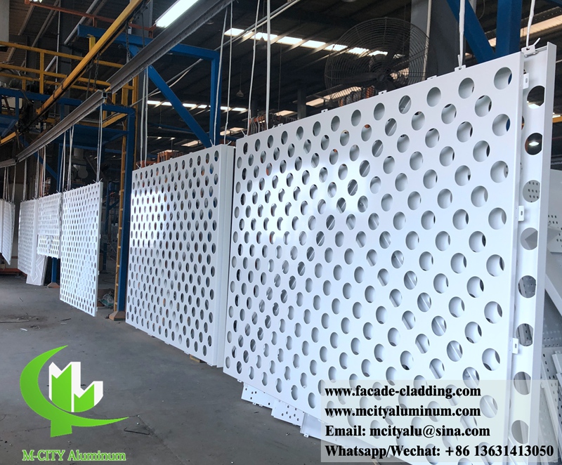 Anti-rust metal facade external wall cladding aluminum facades durable powder coated panels