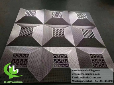 Guangzhou, China Solid aluminum cladding facade system metal sheet 