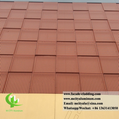 Foshan, China External metal wall cladding system aluminium facade panel perforating sheet