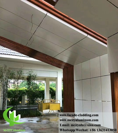 Guangzhou, China Metal cladding aluminum facades panel for building wall cladding solid aluminum panel