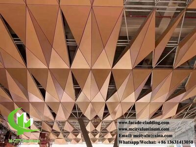 Guangdong, China 3D metal wall panel aluminium screen perforated design