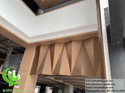 Guangdong, China External wall cladding 3D design aluminum sheet solid aluminum 