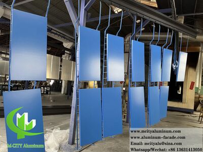 Foshan, China Outdoor solid aluminum cladding metal facades panels with perforating pattern
