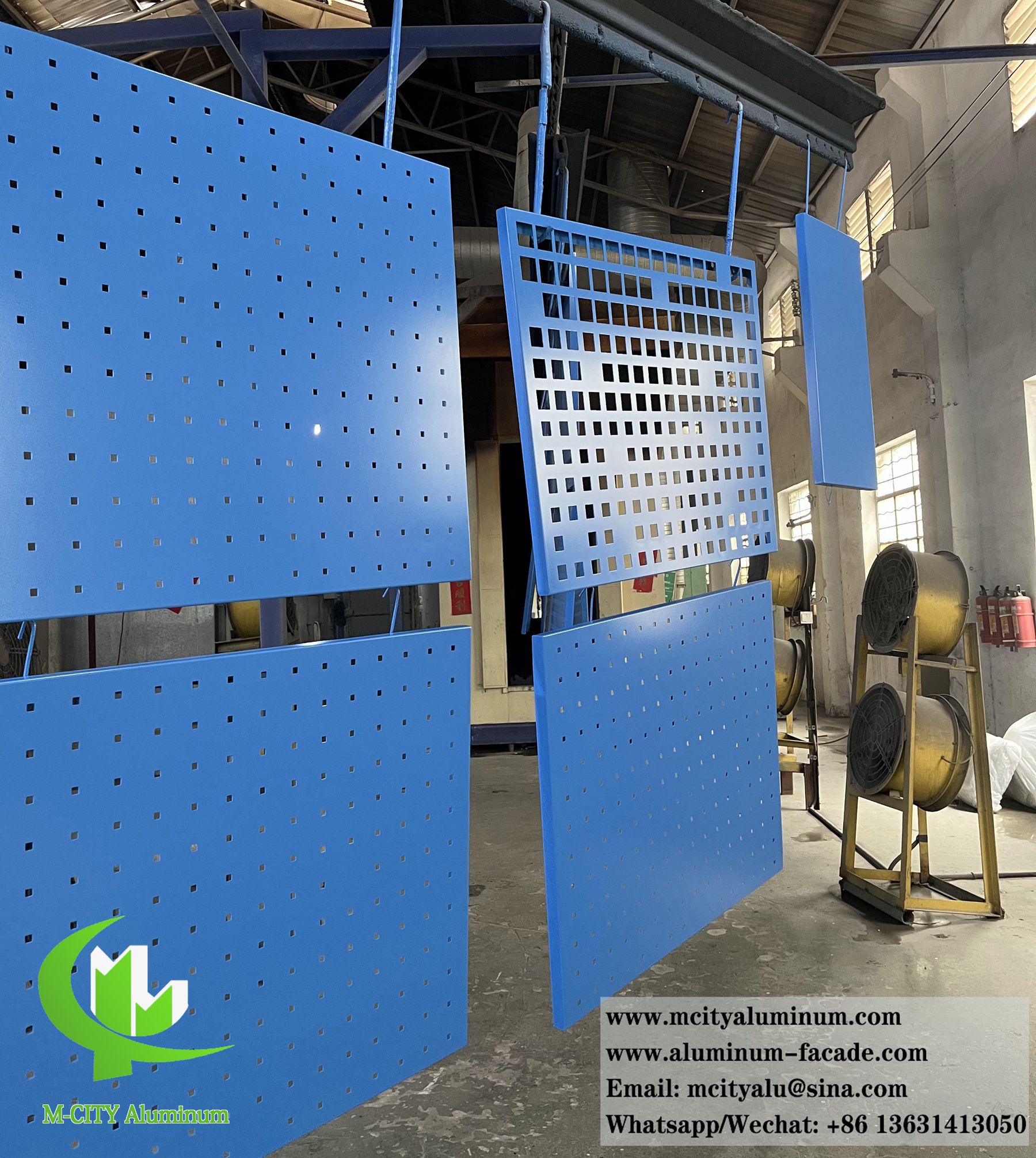 Outdoor solid aluminum cladding metal facades panels with perforating pattern