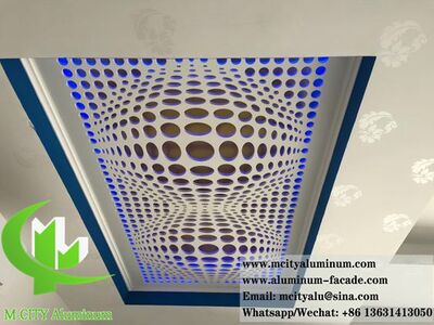 Foshan, China Perforated metal panel aluminum sheet wall cladding ceiling decoration