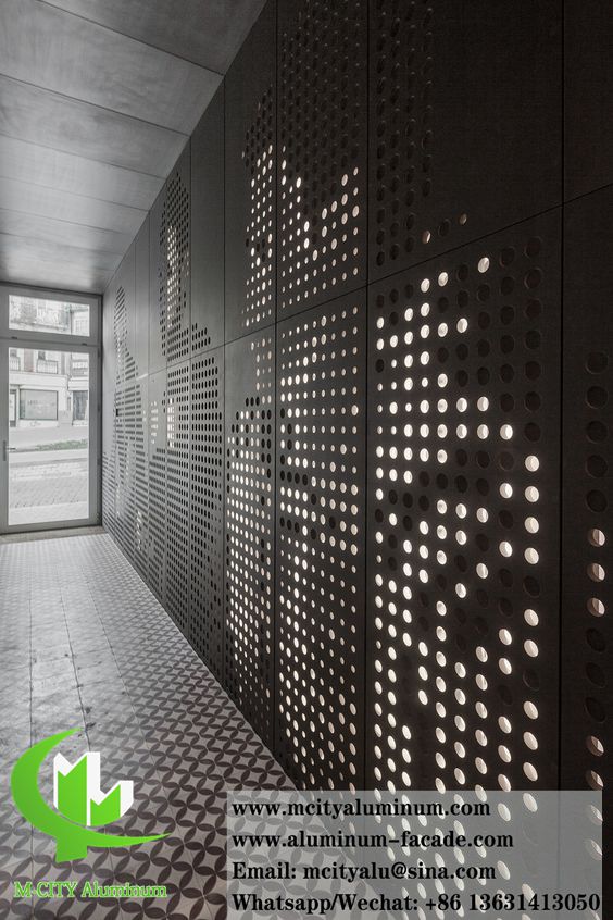 Perforated metal panel aluminum sheet wall cladding ceiling decoration
