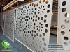 Foshan, China CNC cutting aluminium sheet with hollow design pattern powder coated white color