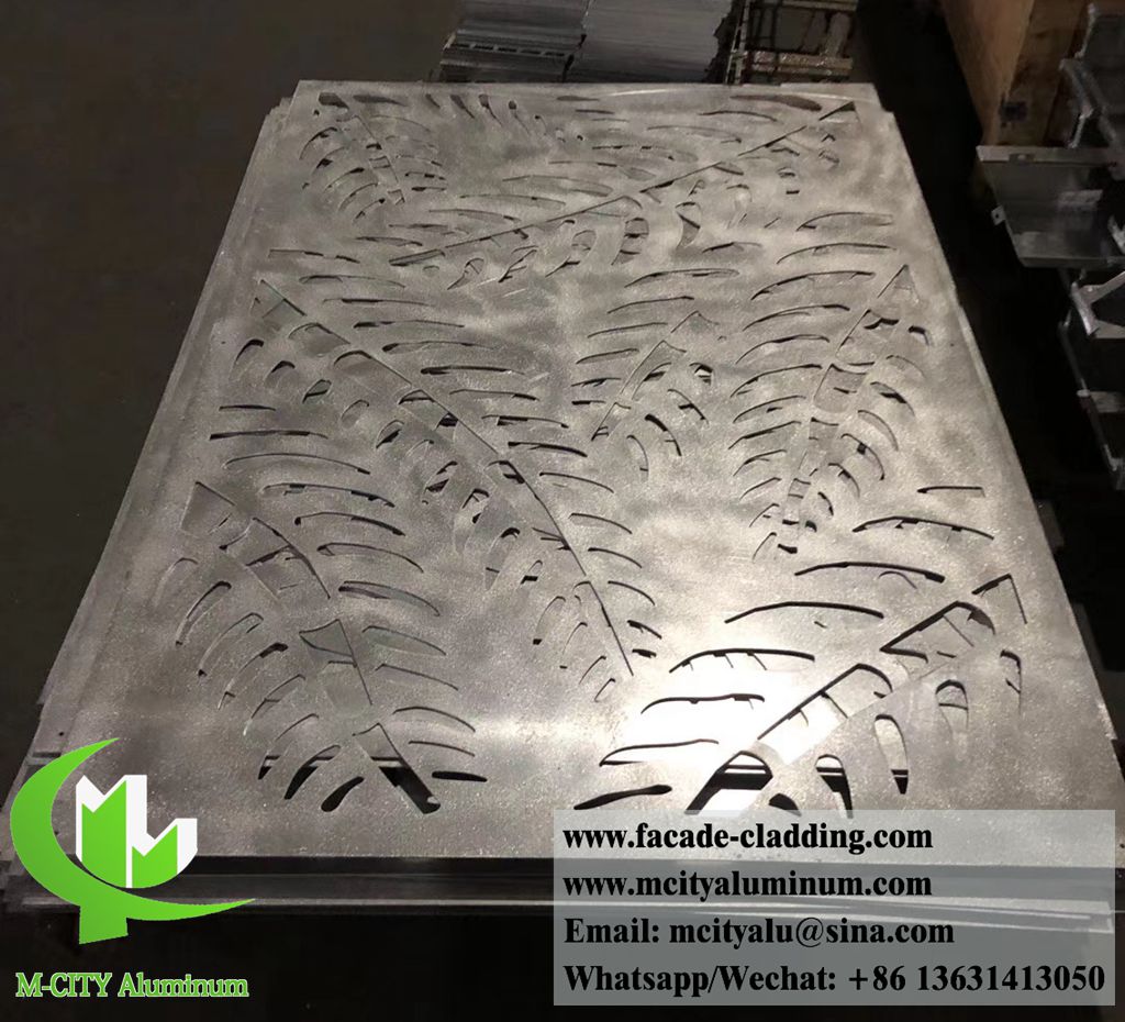 Foshan, China Laser cut solid aluminum panels for building decoration size color design can be customized