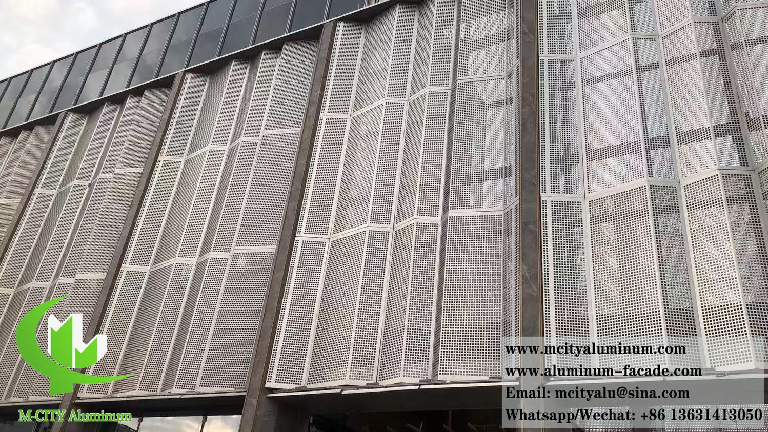 Foshan, China perforated metal sheet aluminum panels for wall cladding facade system